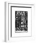 Winter Snow with Street Lamp in Central Park View-Philippe Hugonnard-Framed Art Print