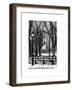 Winter Snow with Street Lamp in Central Park View-Philippe Hugonnard-Framed Art Print