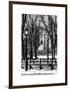 Winter Snow with Street Lamp in Central Park View-Philippe Hugonnard-Framed Art Print