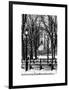 Winter Snow with Street Lamp in Central Park View-Philippe Hugonnard-Framed Art Print