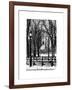 Winter Snow with Street Lamp in Central Park View-Philippe Hugonnard-Framed Art Print