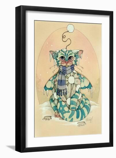 Winter (Snowball)-Linda Ravenscroft-Framed Giclee Print