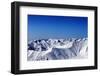 Winter Snowy Mountains with Avalanche Slope at Evening-BSANI-Framed Photographic Print