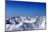 Winter Snowy Mountains with Avalanche Slope at Evening-BSANI-Mounted Photographic Print