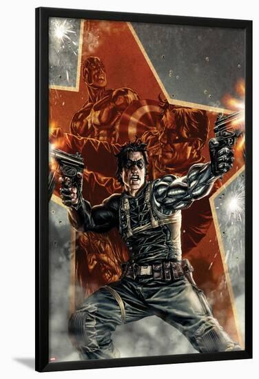 Winter Soldier No.1 Cover with Captain America-Lee Bermejo-Lamina Framed Poster