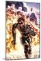 Winter Soldier No.4 Cover: Winter Soldier Escaping an Explosion-Lee Bermejo-Mounted Poster