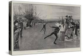 Winter Sport in the Fen Country, a Skating Match-Robert Walker Macbeth-Stretched Canvas