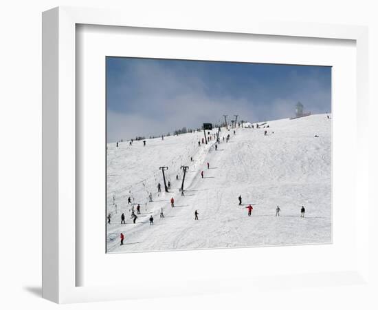 Winter Sports at Feldberg, Black Forest, Baden-Wurttemberg, Germany, Europe-Hans Peter Merten-Framed Photographic Print