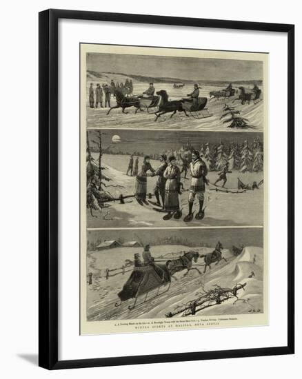 Winter Sports at Halifax, Nova Scotia-null-Framed Giclee Print