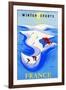 Winter Sports-France-Bernard Villemot-Framed Art Print