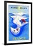 Winter Sports-France-Bernard Villemot-Framed Art Print