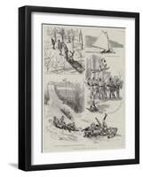 Winter Sports in Canada-null-Framed Giclee Print