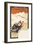 Winter Sports in the Pyrenees Poster-null-Framed Art Print