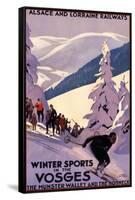 Winter Sports in the Vosges-null-Framed Stretched Canvas
