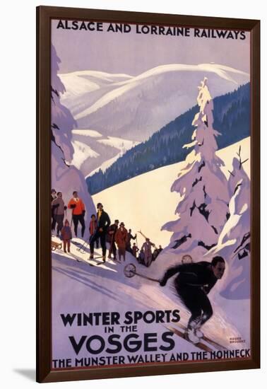 Winter Sports in the Vosges-null-Framed Photographic Print