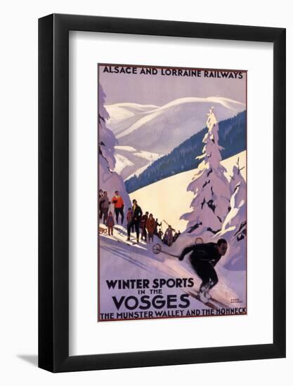 Winter Sports in the Vosges-null-Framed Photographic Print