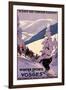 Winter Sports in the Vosges-null-Framed Premium Photographic Print