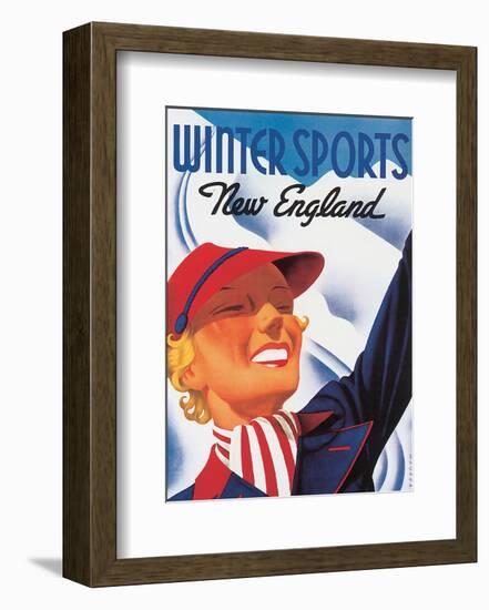 Winter Sports, New England-Sascha Maurer-Framed Art Print