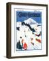 "Winter Sports Scene," Country Gentleman Cover, January 1, 1932-Dudley Gloyne Summers-Framed Giclee Print