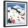 "Winter Sports Scene,"January 1, 1932-Dudley Gloyne Summers-Framed Premium Giclee Print