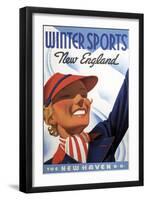 Winter Sports-Vintage Apple Collection-Framed Giclee Print