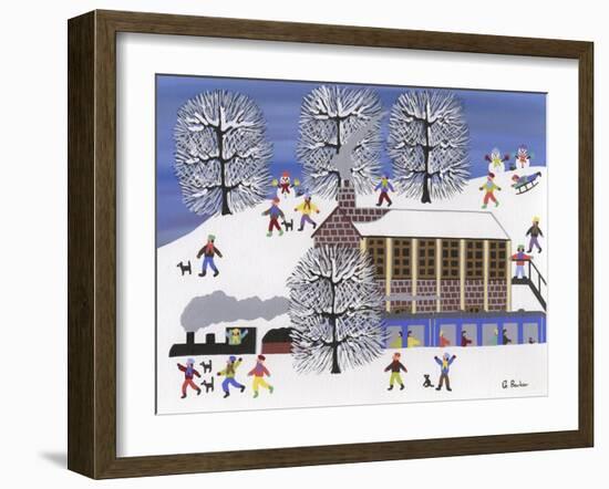 Winter Station-Gordon Barker-Framed Giclee Print