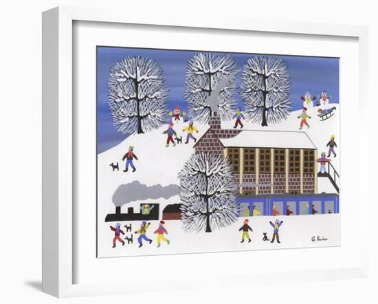 Winter Station-Gordon Barker-Framed Giclee Print