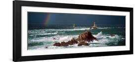 Winter Storm Weather at La Vieille Lighthouse, Finistere, Brittany, France-null-Framed Photographic Print