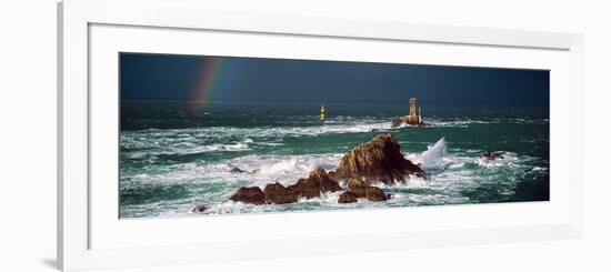 Winter Storm Weather at La Vieille Lighthouse, Finistere, Brittany, France-null-Framed Photographic Print