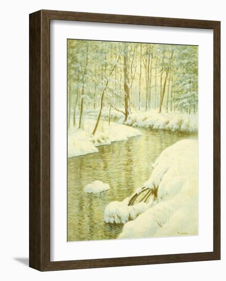 Winter Stream, Sunset Glow-Walter Launt Palmer-Framed Giclee Print