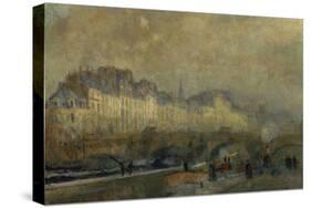 Winter Sun at Paris-Albert Lebourg-Stretched Canvas