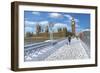 Winter Sun - Houses of Parliament London-Richard Harpum-Framed Art Print