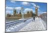 Winter Sun - Houses of Parliament London-Richard Harpum-Mounted Art Print