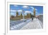 Winter Sun - Houses of Parliament London-Richard Harpum-Framed Premium Giclee Print