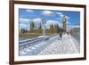 Winter Sun - Houses of Parliament London-Richard Harpum-Framed Art Print