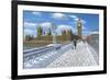 Winter Sun - Houses of Parliament London-Richard Harpum-Framed Art Print