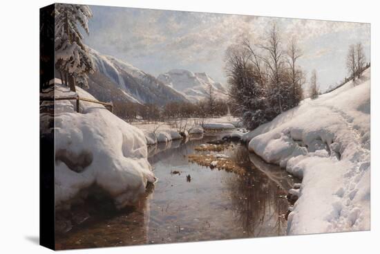 Winter Sun in the Engadin-Peder Mork Monsted-Stretched Canvas
