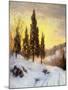 Winter Sundown-Walter Launt Palmer-Mounted Giclee Print