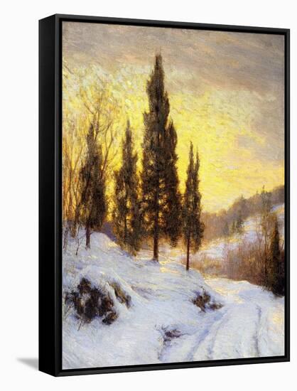 Winter Sundown-Walter Launt Palmer-Framed Stretched Canvas