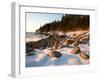 Winter Sunrise in Monument Cove, Acadia National Park, Maine, USA-Jerry & Marcy Monkman-Framed Premium Photographic Print