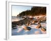 Winter Sunrise in Monument Cove, Acadia National Park, Maine, USA-Jerry & Marcy Monkman-Framed Photographic Print