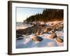 Winter Sunrise in Monument Cove, Acadia National Park, Maine, USA-Jerry & Marcy Monkman-Framed Photographic Print