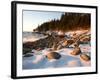 Winter Sunrise in Monument Cove, Acadia National Park, Maine, USA-Jerry & Marcy Monkman-Framed Photographic Print