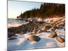 Winter Sunrise in Monument Cove, Acadia National Park, Maine, USA-Jerry & Marcy Monkman-Mounted Photographic Print