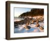 Winter Sunrise in Monument Cove, Acadia National Park, Maine, USA-Jerry & Marcy Monkman-Framed Photographic Print