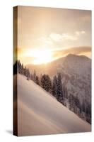 Winter Sunrise over Patsy Marley, Alta, Utah-Louis Arevalo-Stretched Canvas