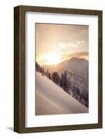 Winter Sunrise over Patsy Marley, Alta, Utah-Louis Arevalo-Framed Photographic Print