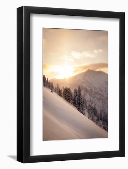 Winter Sunrise over Patsy Marley, Alta, Utah-Louis Arevalo-Framed Photographic Print