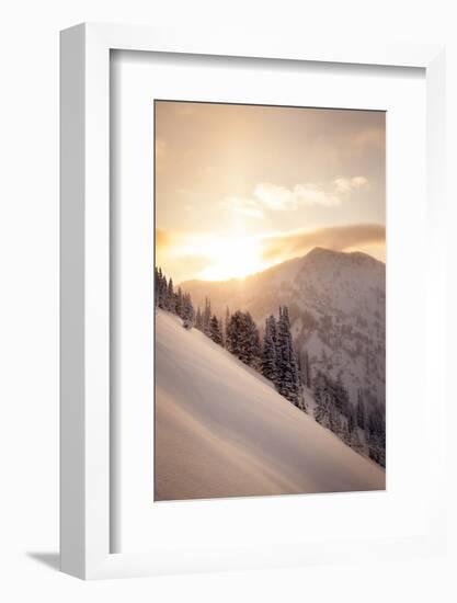 Winter Sunrise over Patsy Marley, Alta, Utah-Louis Arevalo-Framed Photographic Print