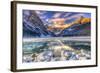 Winter Sunrise over Scenic Lake Louse in Banff National Park, Alberta Canada-BGSmith-Framed Photographic Print